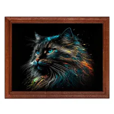 Постер в рамке 22х17см Кот POSG-0299