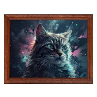 Постер в рамке 22х17см Кот POSG-0318