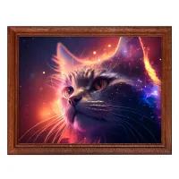 Постер в рамке 22х17см Кот POSG-0338