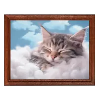 Постер в рамке 22х17см Спящий котенок POSG-0342