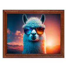 Постер в рамке 22х17см Альпака POSG-0353