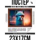 Постер в рамке 22х17см Альпака POSG-0353