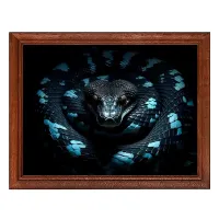 Постер в рамке 22х17см Змея POSG-0360