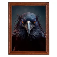 Постер в рамке 17х22см Ворон POSV-0363