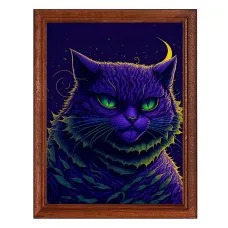 Постер в рамке 17х22см Угрюмый кот POSV-0393