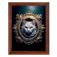 Постер в рамке 17х22см Кот в рамке POSV-0400