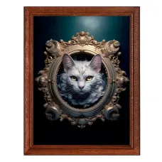 Постер в рамке 17х22см Кот в рамке POSV-0400