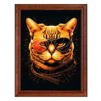 Постер в рамке 17х22см Кот анфас POSV-0402