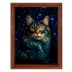 Постер в рамке 17х22см Звездный кот POSV-0404
