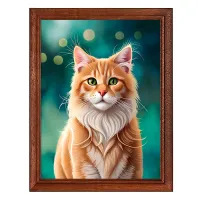 Постер в рамке 17х22см Портрет кота POSV-0411