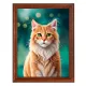 Постер в рамке 17х22см Портрет кота POSV-0411