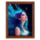 Постер в рамке 17х22см Девушка в воде POSV-0442