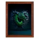 Постер в рамке 17х22см Дракон сердце POSV-0451