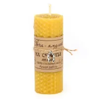 Свеча На счастье 10х3,7см натуральный воск MSV003