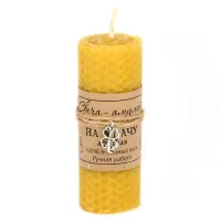 Свеча На удачу 10х3,7см натуральный воск MSV004