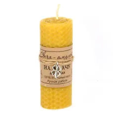 Свеча На удачу 10х3,7см натуральный воск MSV004