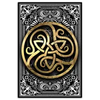 Магнитный талисман Трикветр 7х10см винил MI111