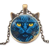 Кулон с цепочкой Кот ALK749