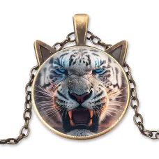 Кулон с цепочкой Рык тигра ALK754