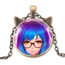 Кулон с цепочкой Аниме девушка с ушами неко ALK768