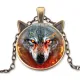 Кулон с цепочкой Пламенный волк ALK772