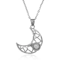 Кулон Месяц на цепочке, 2х2см BJK353