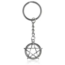 Брелок Пентаграмма, 8,5х2,5см BK143