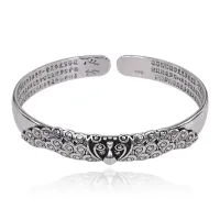 Безразмерный браслет Павлин, 8мм BS686