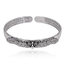 Безразмерный браслет Павлин, 8мм BS686