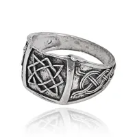 Кольцо Восьмиконечная Звезда, размер 10 KL441-10