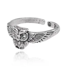Безразмерное кольцо Сова, 8мм KL457