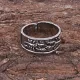 Безразмерное кольцо Два скорпиона, 9мм KL458
