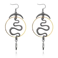 Серьги Змея, 9х4х1см SE205