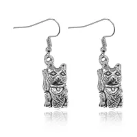 Серьги Манеки-Неко, 4х1х2см SE209