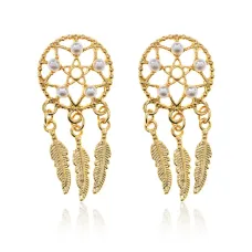 Серьги Ловец снов, 4х1,5х1см SE210