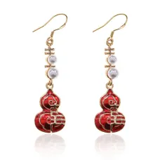 Серьги Тыква-горлянка, 53х8х10мм SE215