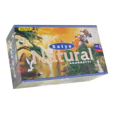 Блок благовоний Natural (Натуральные) 12 упаковок по 15 грамм Satya-15-BL