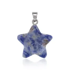 Кулон Звезда, 2,5х2см, содалит BJK358-04