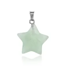 Кулон Звезда, 2,5х2см, нефрит BJK358-09