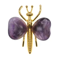 Фигурка Мотылек, 4,5х3,5см, аметист ST039-04