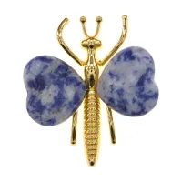 Фигурка Мотылек, 4,5х3,5см, содалит ST039-05