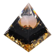 Фигурка Пирамида Лотос и хрустальный шар ST042