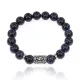 Браслет с руной Соулу и синт. камнем Синий авантюрин 10 мм BSRC-01-02