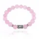 Браслет с руной Ингуз и нат.камнем Розовый кварц 10 мм BSRC-05-15
