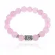 Браслет с руной Эваз и нат.камнем Розовый кварц 10 мм BSRC-06-15
