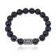 Браслет с руной Турисаз и синт. камнем Синий авантюрин 10 мм BSRC-09-02