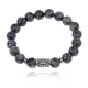 Браслет с руной Турисаз и нат.камнем Лабрадор 10 мм BSRC-09-08