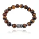Браслет с руной Райдо и нат.камнем Тигровый глаз 10 мм BSRC-10-19