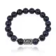Браслет с руной Лагуз и синт.камнем Синий авантюрин 10 мм BSRC-11-02