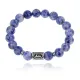 Браслет с руной Лагуз и нат.камнем Содалит 10 мм BSRC-11-18